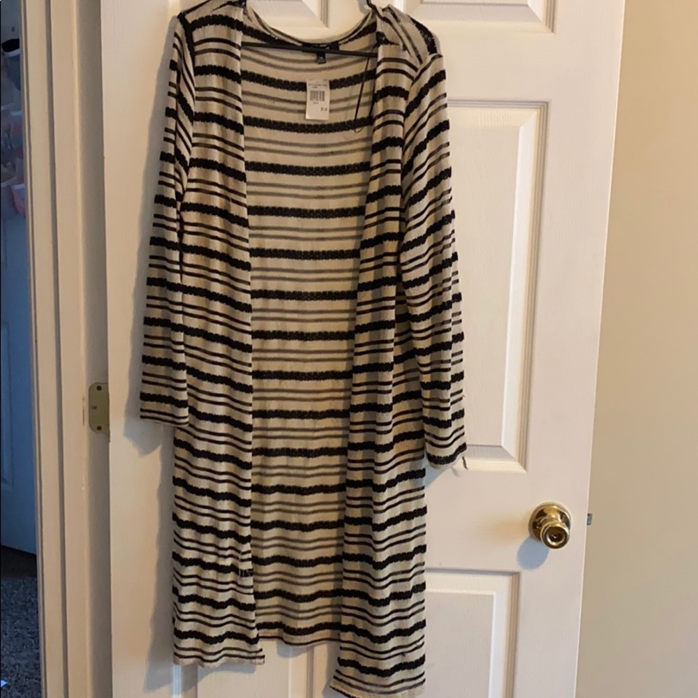 Black and white cardigan